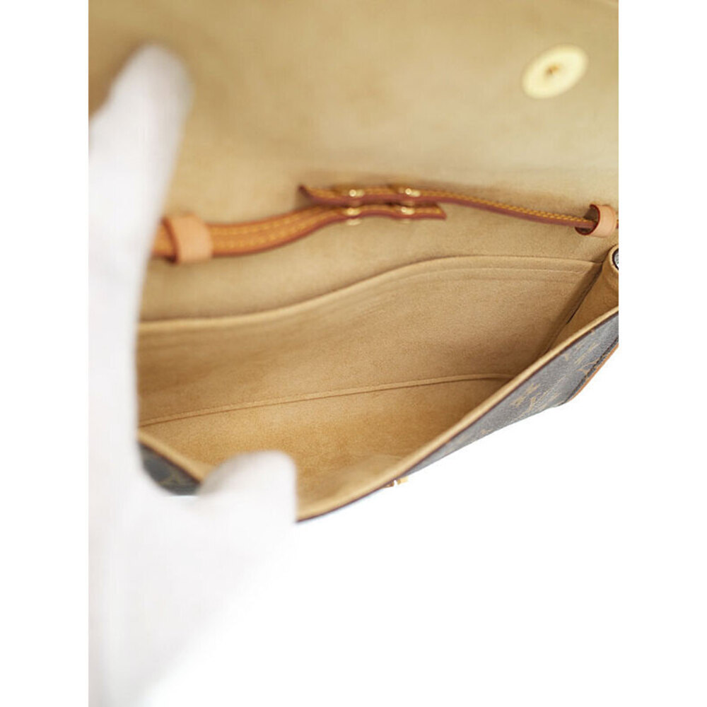 Louis Vuitton Monogram Leather Brown Pochette Twin Shoulder Bag - Picture 3 of 8
